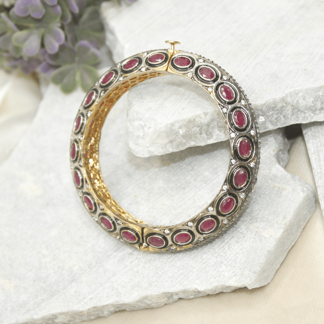 ZIRCON KADA GOLD PLATED - RED