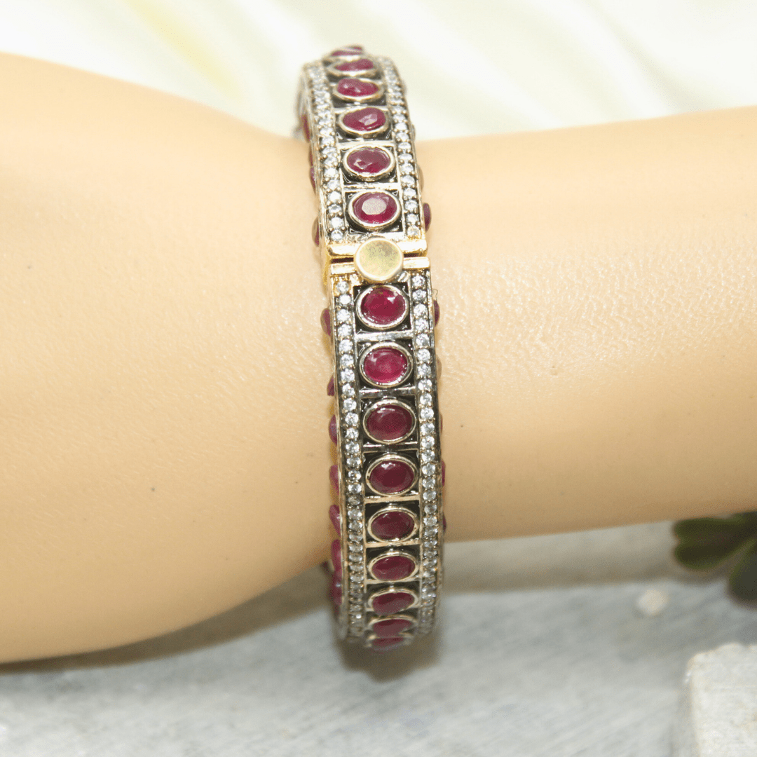 ZIRCON KADA GOLD PLATED - RED