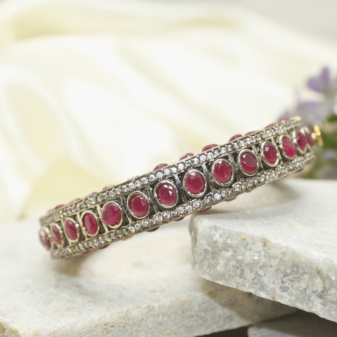 ZIRCON KADA GOLD PLATED - RED