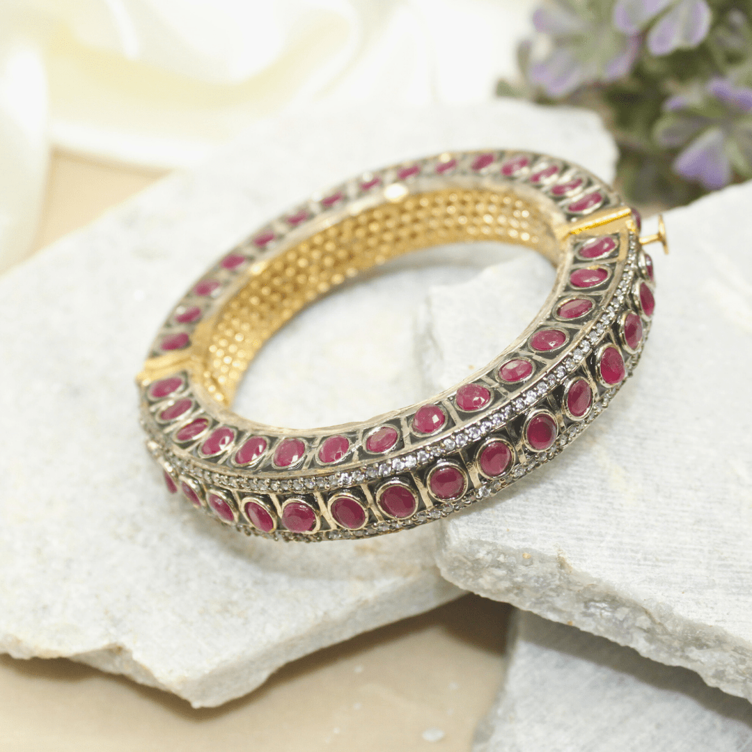 ZIRCON KADA GOLD PLATED - RED