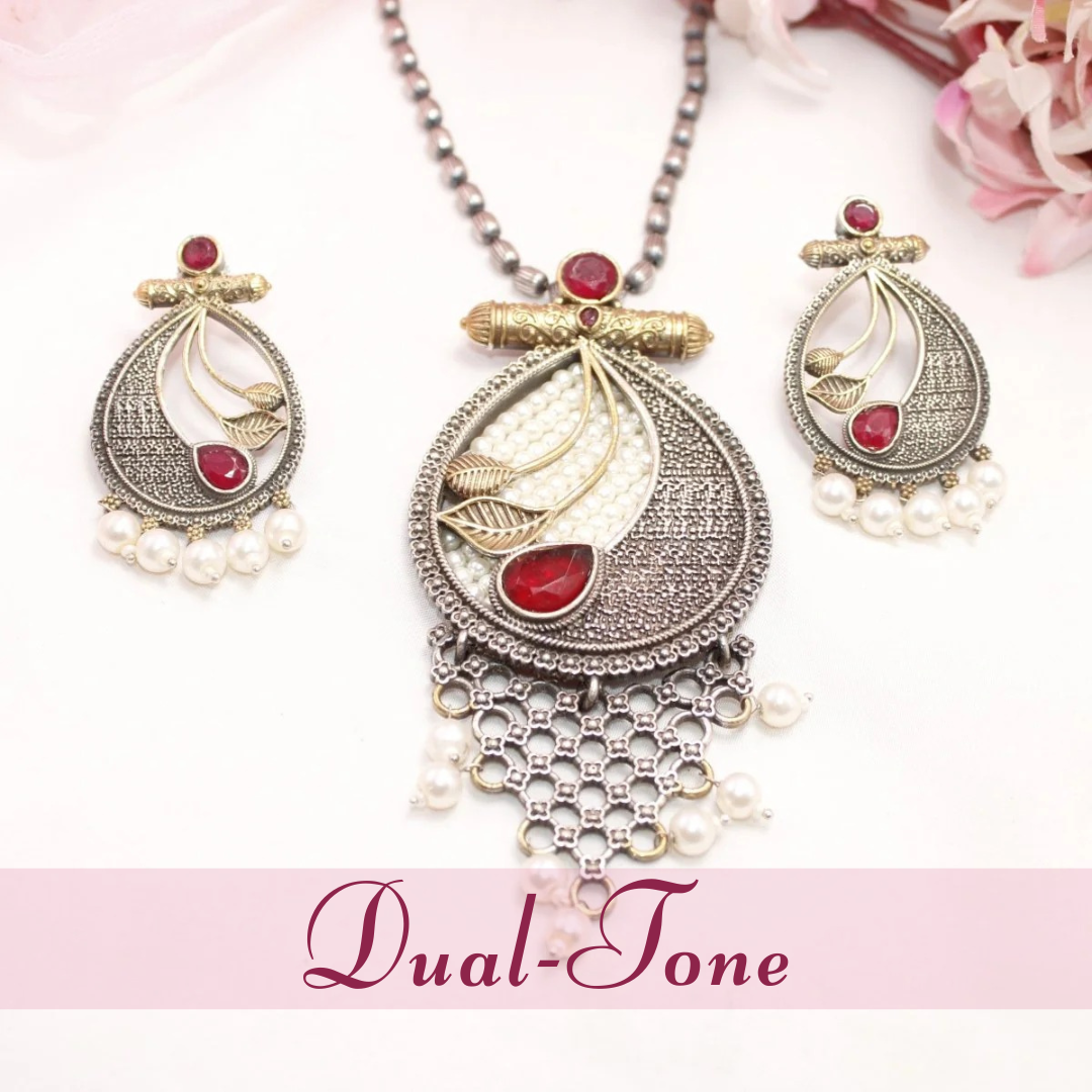 DUAL-TONE JEWELLERY - Navraee By Jaipur Jewels Shop