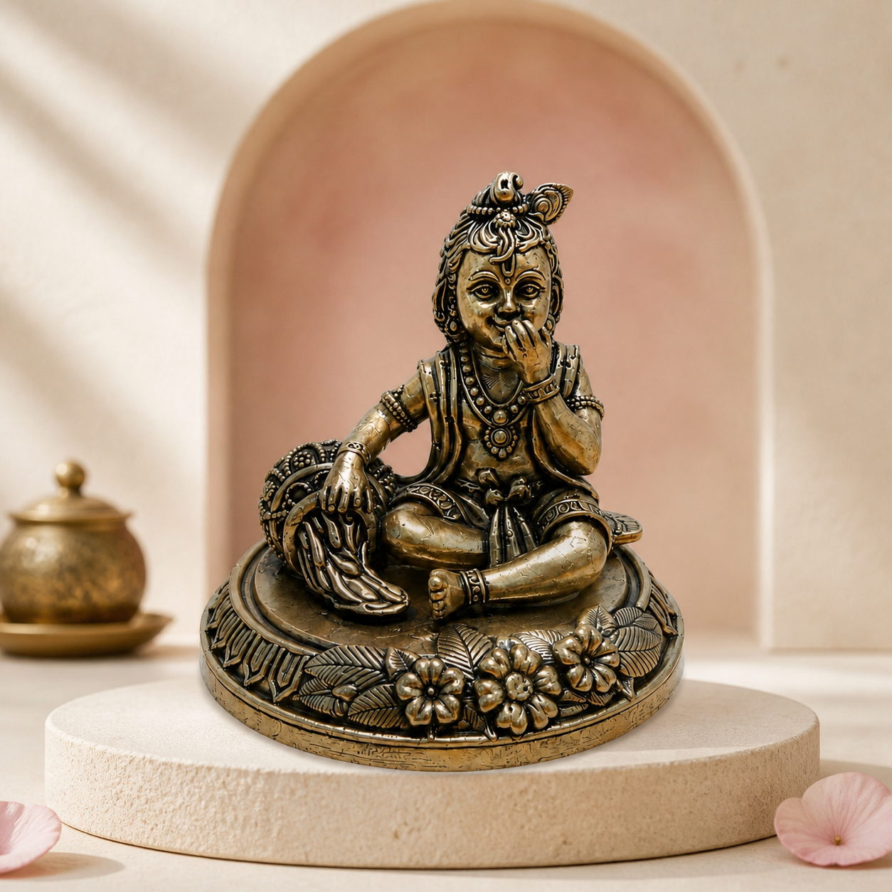 Navraee Krishna brass idols