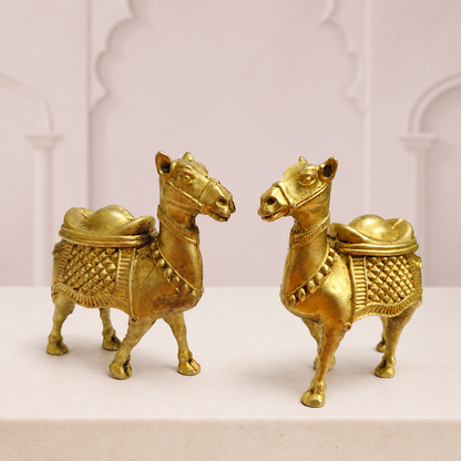 Classic Brass Camel Pair — premium product hero