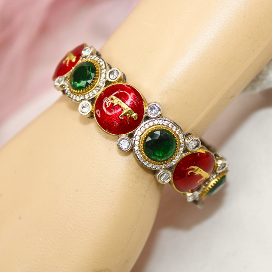 Sabyasachi Inspired Kada- Red & Green