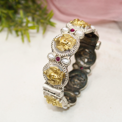 DUAL-TONE DEVI KADA -RED & WHITE