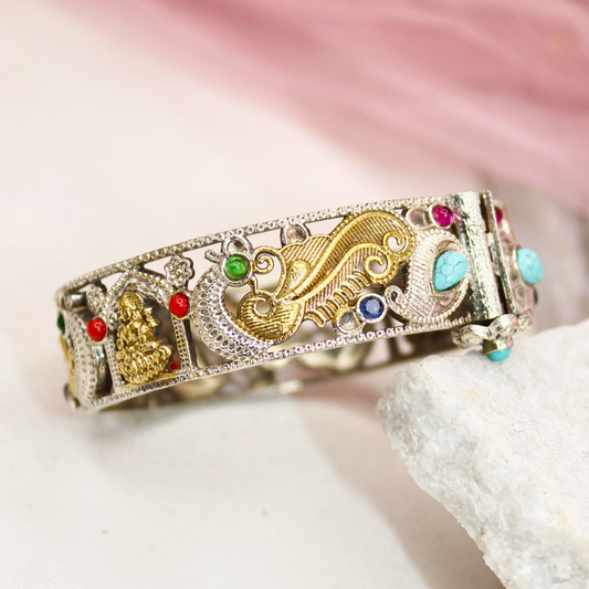 DUAL-TONE LAXMI MOR KADA-NAVRATNA