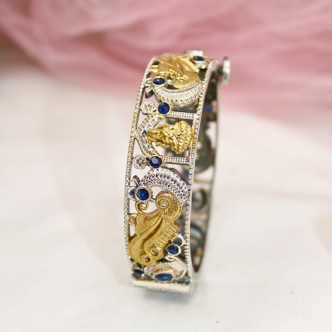 DUAL-TONE LAXMI MOR KADA-BLUE