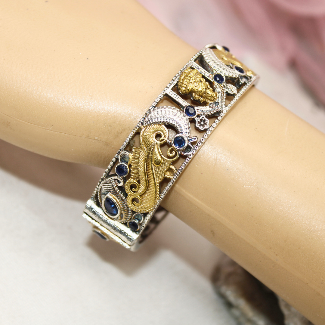 DUAL-TONE LAXMI MOR KADA-BLUE