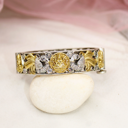 DUAL-TONE ROUND LAXMI MOR KADA-TRANSPARENT