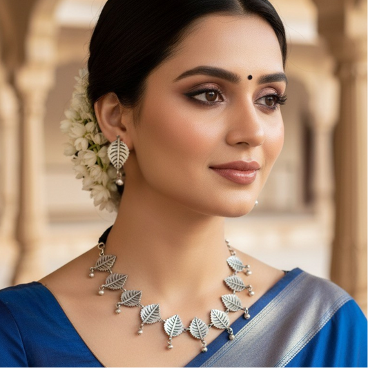LEAF NECKLACE SET