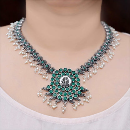 AASTHA NECKLACE SET-GREEN