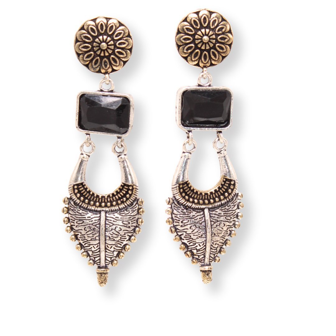 ALIA DUAL TONE JHUMKA- BLACK