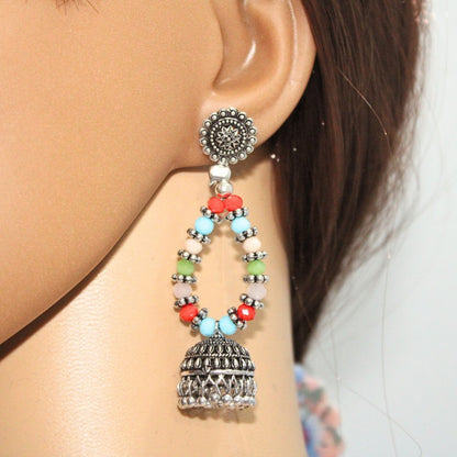 BANJARA PENDANT SET-ROUND SHAPE-MULTICOLOUR