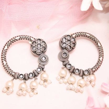 BIG RING EARRINGS-MINT