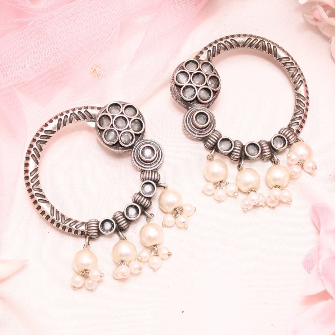 BIG RING EARRINGS-MINT