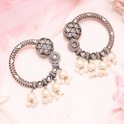 BIG RING EARRINGS-MINT