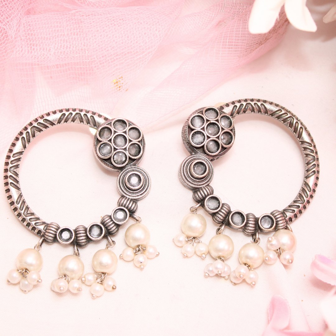 BIG RING EARRINGS - MINT