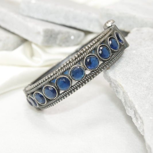 BIG ROUND MULTI STONE KADA - BLUE