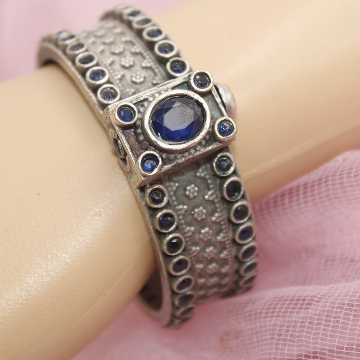 BOHO BIG STONE KADA-BLUE