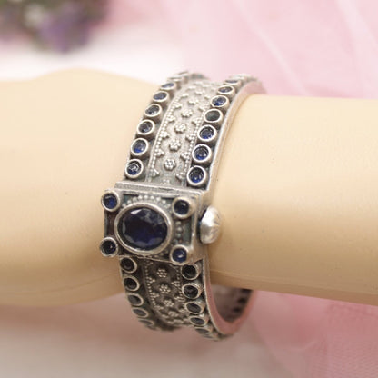 BOHO BIG STONE KADA-BLUE