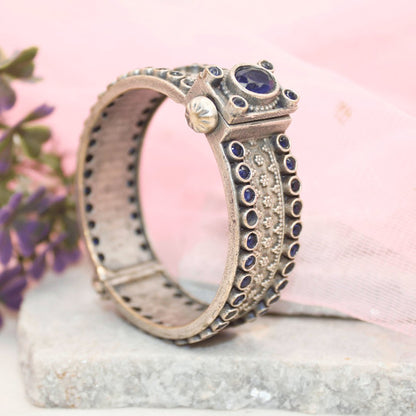 BOHO BIG STONE KADA-BLUE