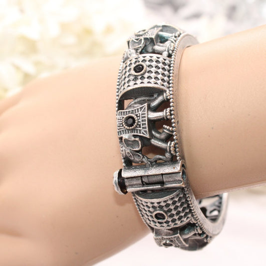 BOHO ELEPHANT KADA BLACK STONE MATTE FINISH - SINGLE KADA