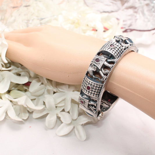 BOHO ELEPHANT KADA RED STONE MATTE FINISH - SINGLE KADA