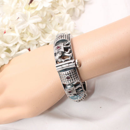 BOHO ELEPHANT KADA RED STONE MATTE FINISH - SINGLE KADA