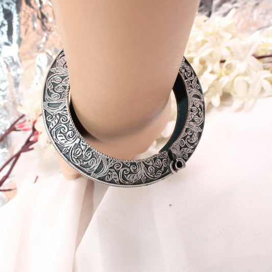 BOHO VINTAGE LOOK SINGLE KADA - FLAT KARIGIRI KADA