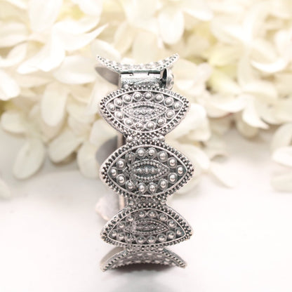 BOHO VINTAGE LOOK SINGLE KADA - LEAF CUTWORK