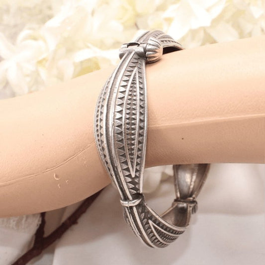 BOHO VINTAGE LOOK SINGLE KADA-SQUARE CUTWORK- SET OF 2