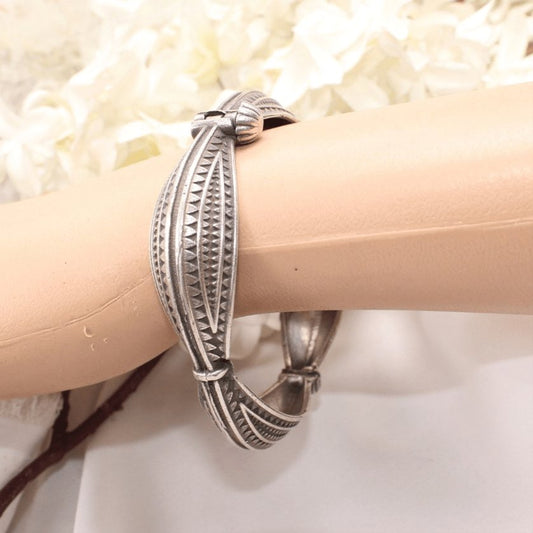 BOHO VINTAGE LOOK SINGLE KADA-SQUARE CUTWORK- SET OF 2