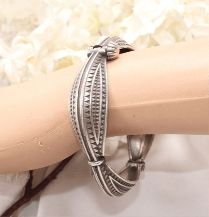 BOHO VINTAGE LOOK SINGLE KADA-SQUARE CUTWORK- SET OF 2