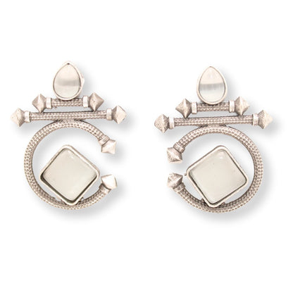 C - SHAPE STUD TYPE DANGLER - GREY
