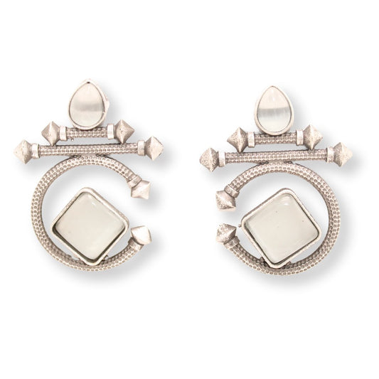 C - SHAPE STUD TYPE DANGLER - GREY