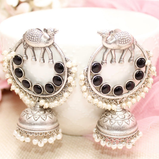 CAMEL BAALI JHUMKA - BLACK