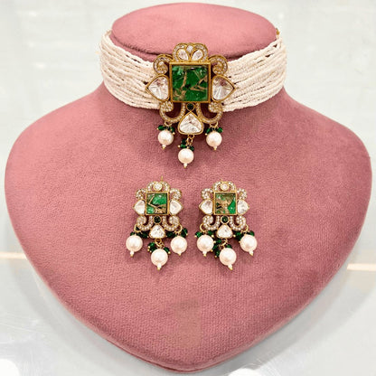 CELEBRITY INSPIRED POLKI CHOKER SET