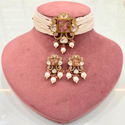 CELEBRITY INSPIRED POLKI CHOKER SET