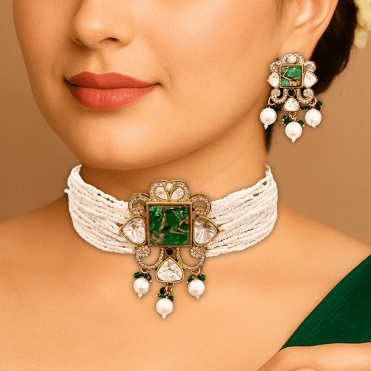 CELEBRITY INSPIRED POLKI CHOKER SET