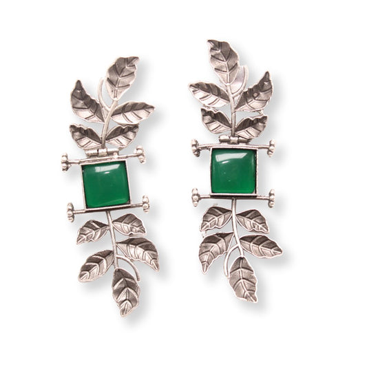 CREEPER LEAVES EARRINGS - GREEN
