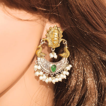 DEVI DUAL-TONE PENDANT SET