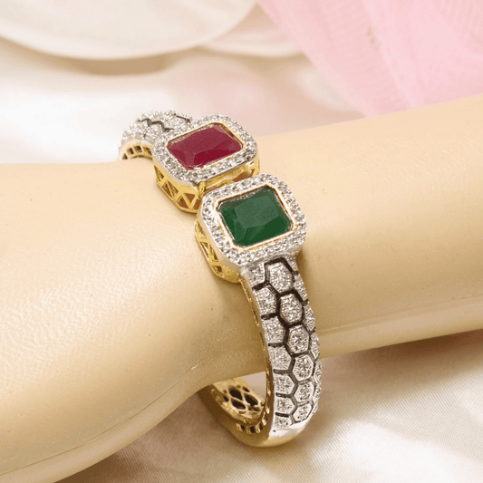DIAMOND LOOK ALIKE BRACELET GOLDEN POLISH - RG