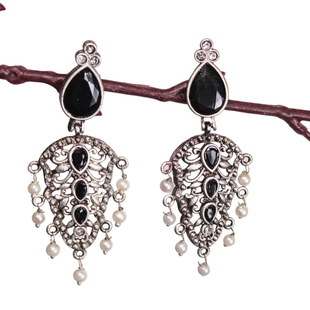 DUAL DROP DANGLER-BLACK