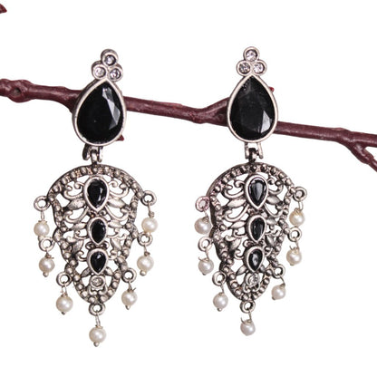 DUAL DROP DANGLER-BLACK