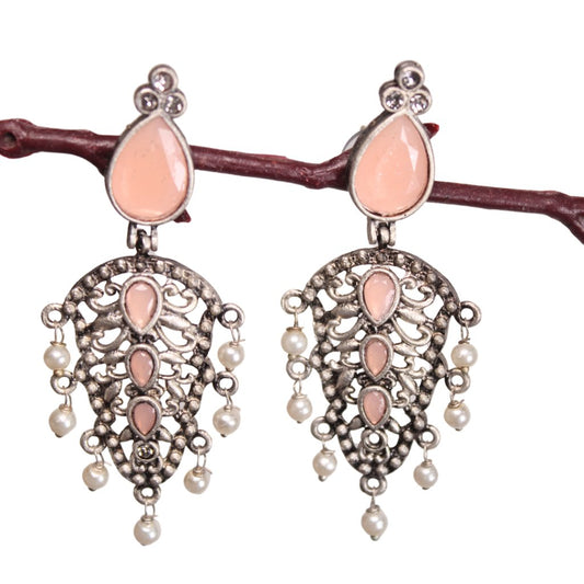 DUAL DROP DANGLER - PEACH