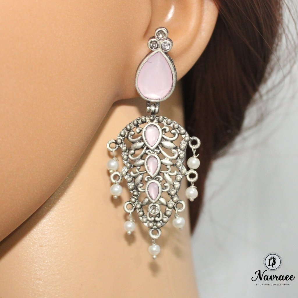 DUAL DROP DANGLER-PINK