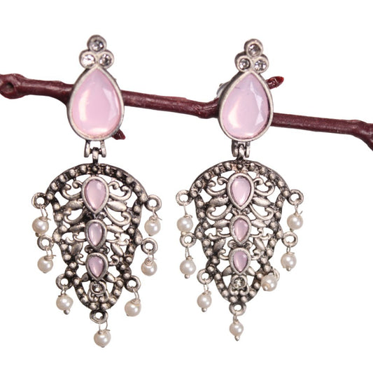 DUAL DROP DANGLER-PINK