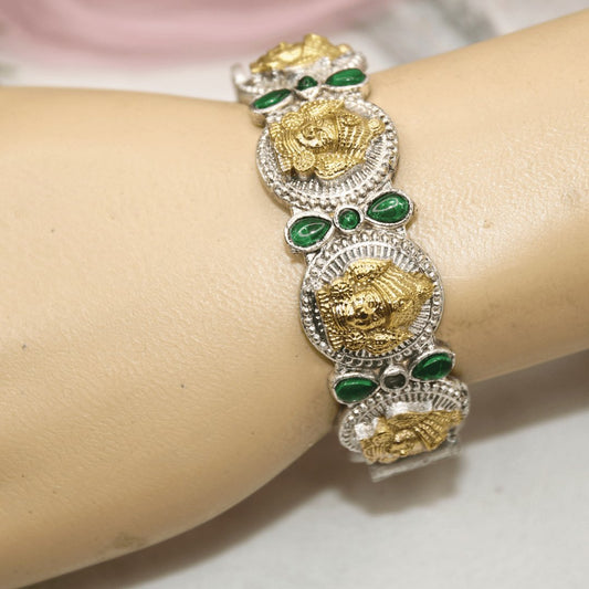 DUAL-TONE DEVI KADA -GREEN