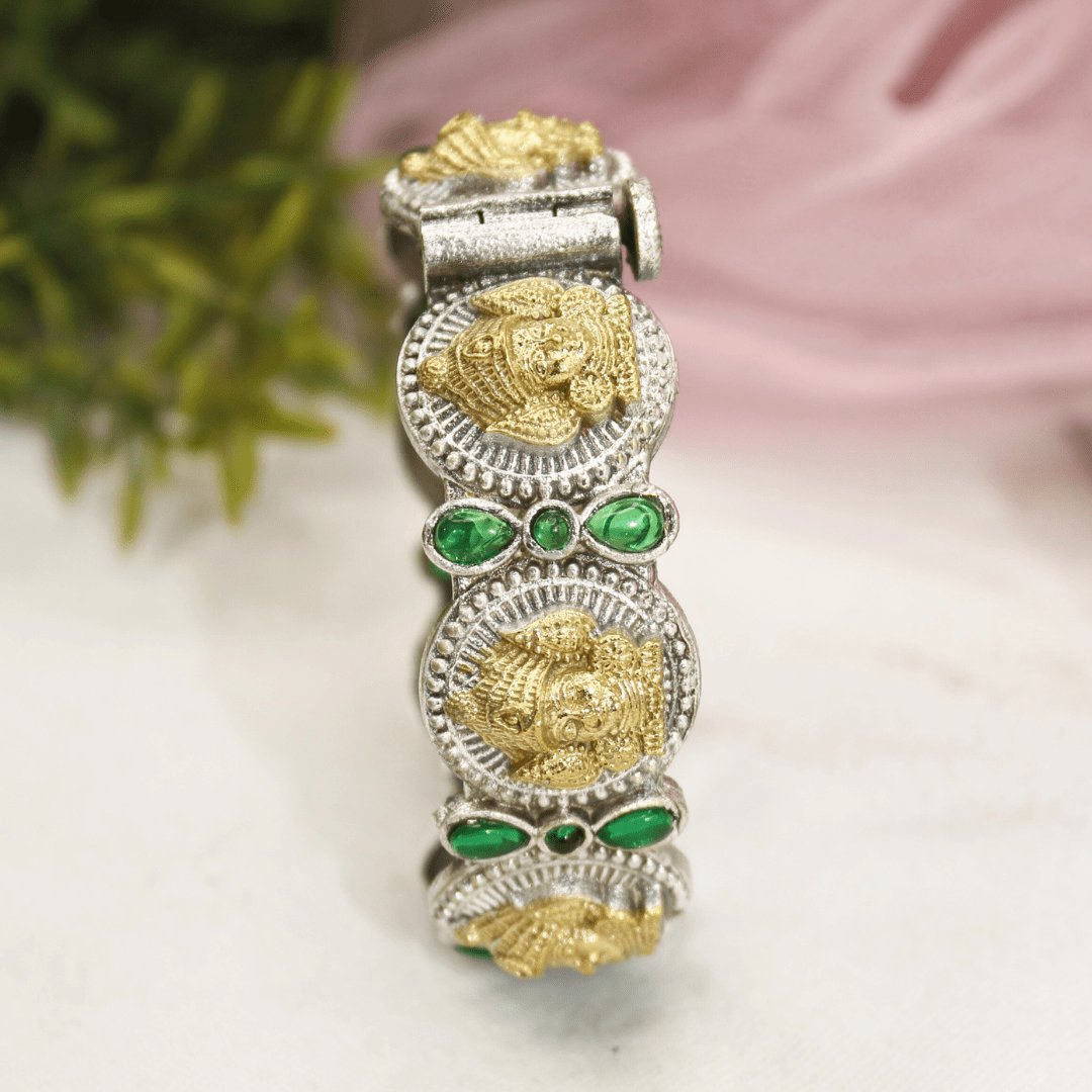 DUAL-TONE DEVI KADA -GREEN