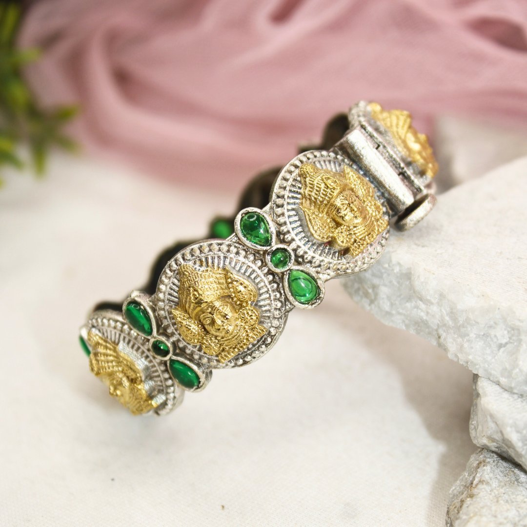 DUAL-TONE DEVI KADA -GREEN